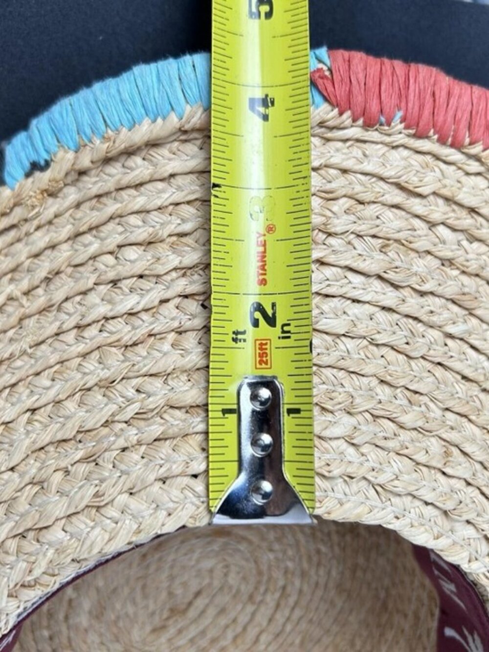 Peter Grimm Women's Beachy Straw Raffia Floppy Sun Hat Wide Brim Packable O/S - Picture 9 of 12